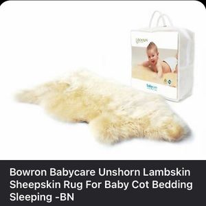Bowron Babycare Unshorn Lambskin Sheepskin Rug